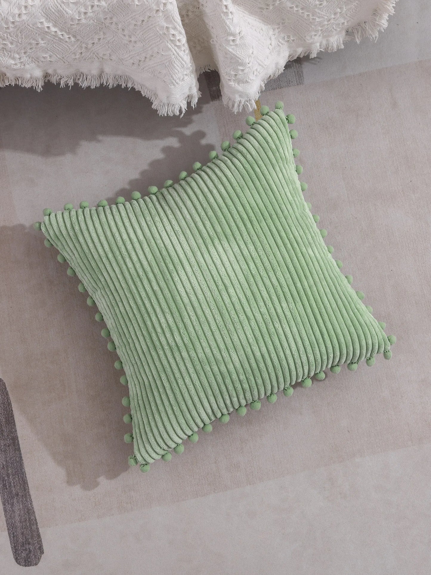 Pom Pom Pillow Covers Decorative Throw Pillow Living Room Bedroom