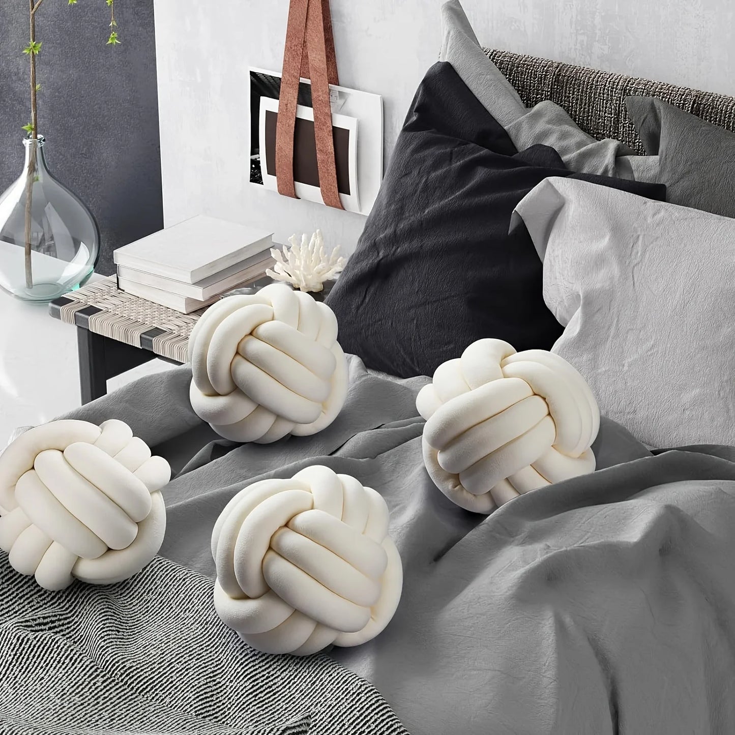 Striped Knot Pillow