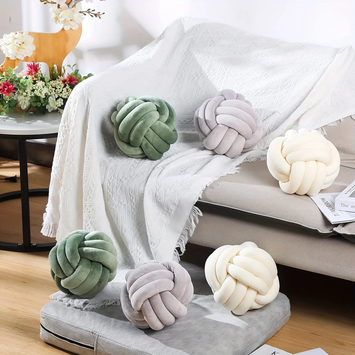 Striped Knot Pillow