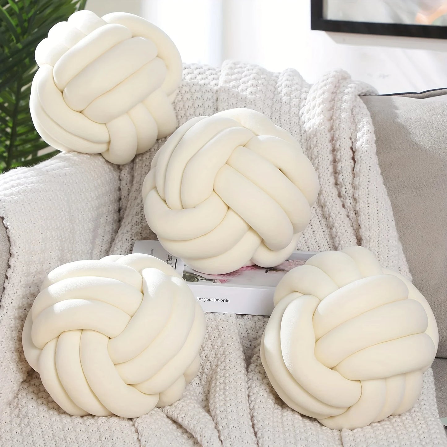 Striped Knot Pillow