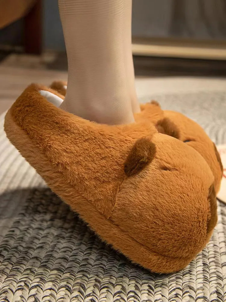 Capybara Cotton Slippers