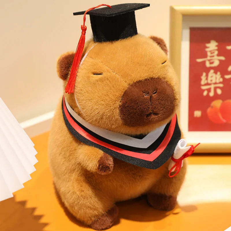 20/25cm Cartoon Graduation Capybara