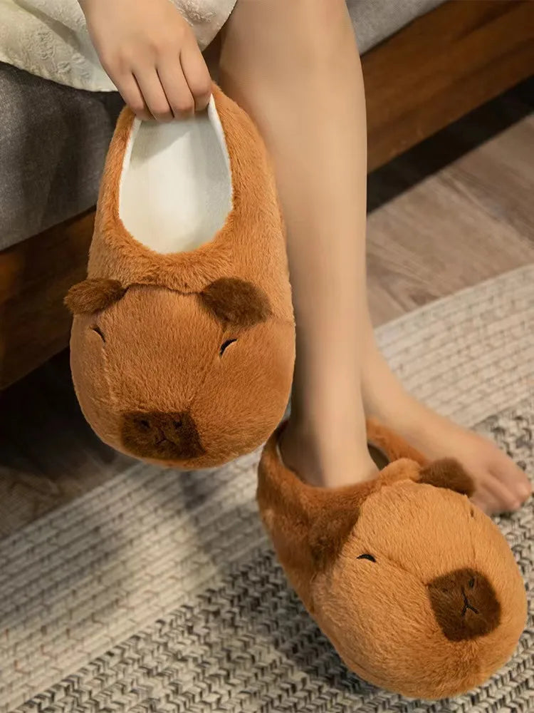 Capybara Cotton Slippers