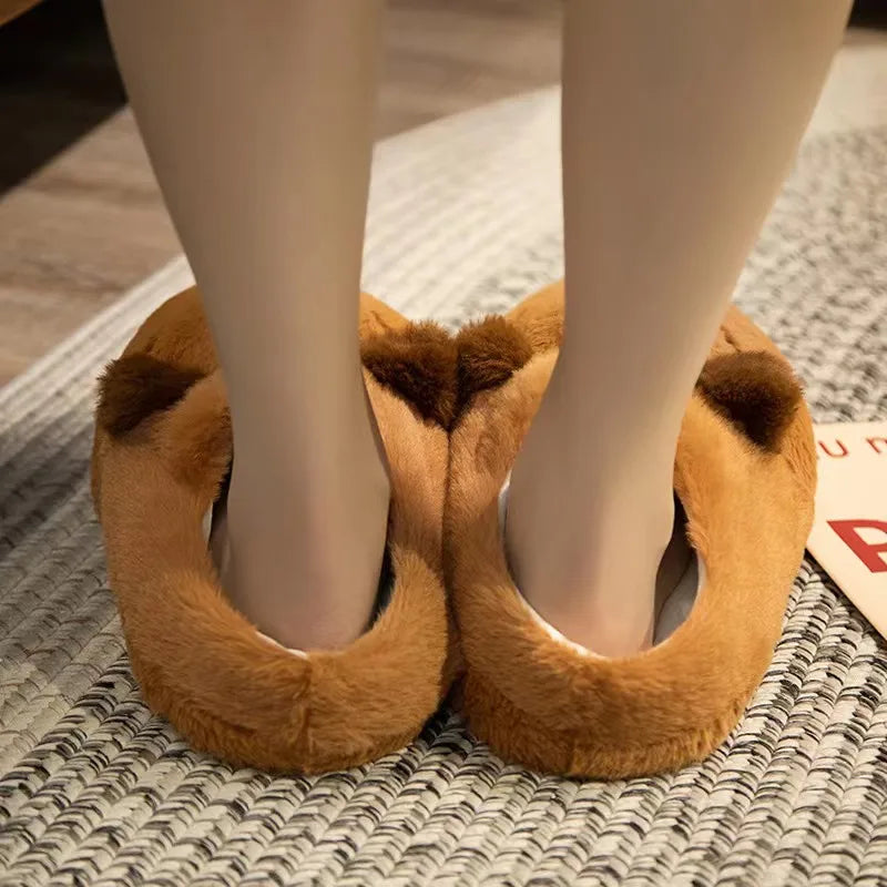 Capybara Cotton Slippers