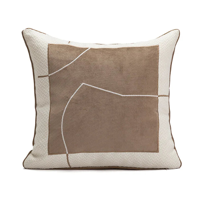 Nordic Brown Throw Pillow