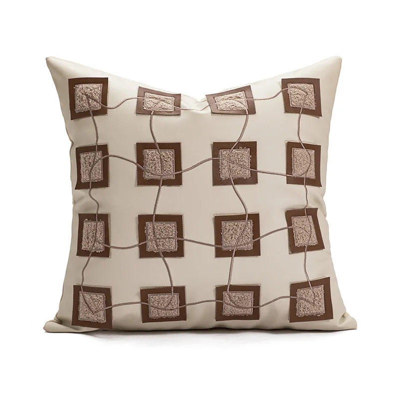 Nordic Brown Throw Pillow