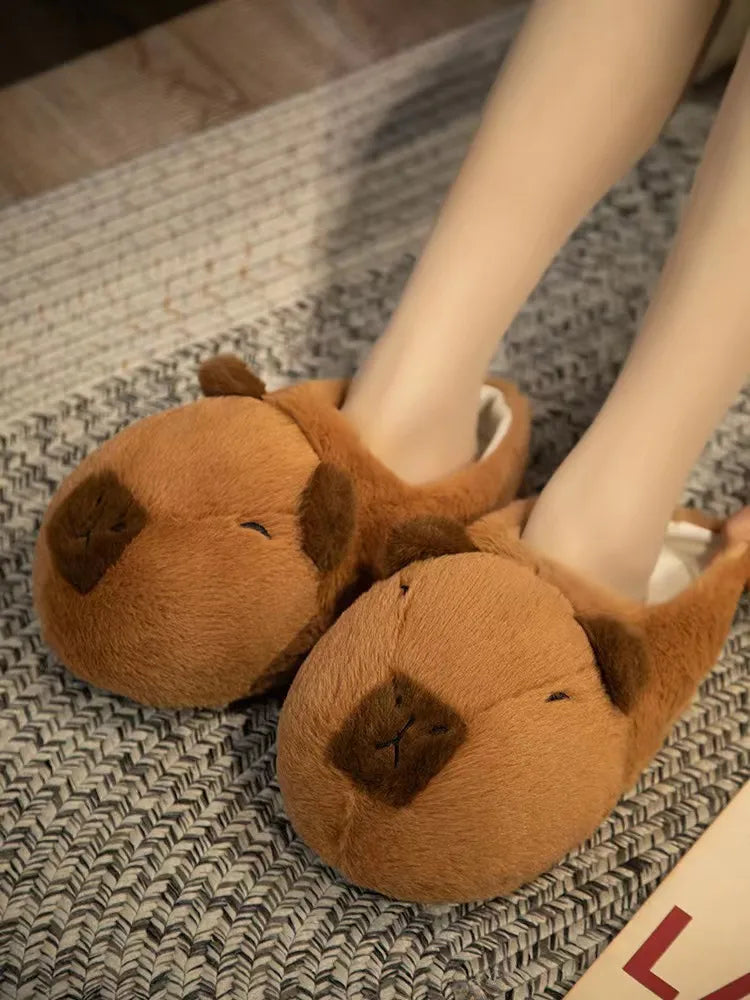 Capybara Cotton Slippers